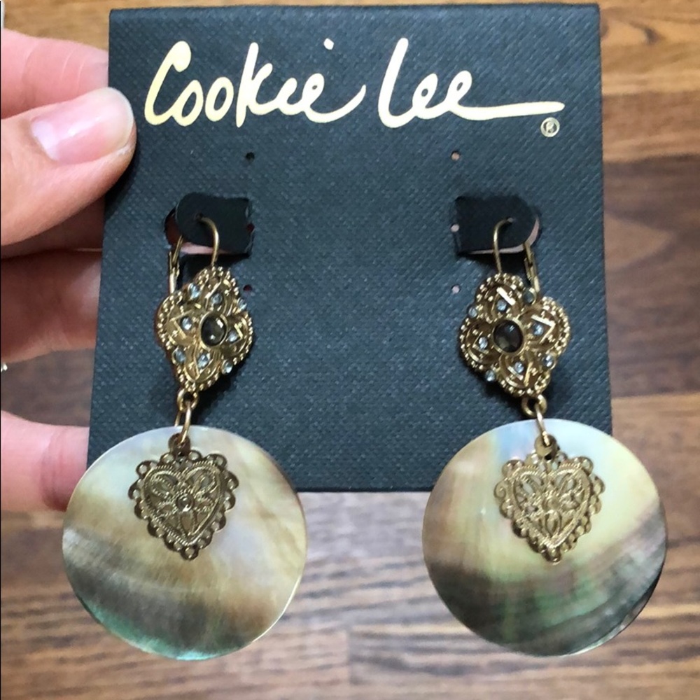 Cookie Lee Renaissance Shell Earrings